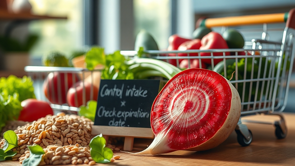 라드유 섭취 시 주의사항 (realistic 스타일)