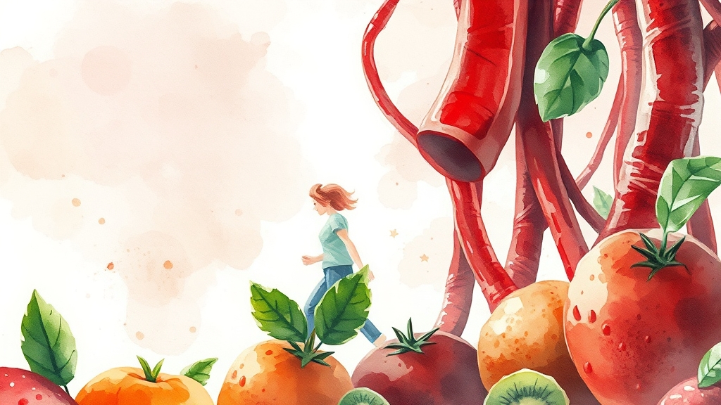 혈액순환, 왜 중요할까? (watercolor 스타일)