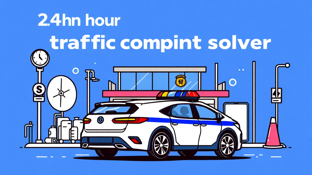 교통민원24시, 무엇이 특별할까요? (illustration 스타일)