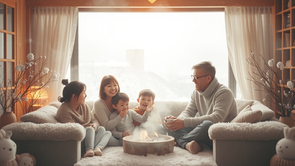 따뜻한 겨울을 응원합니다 (watercolor 스타일)