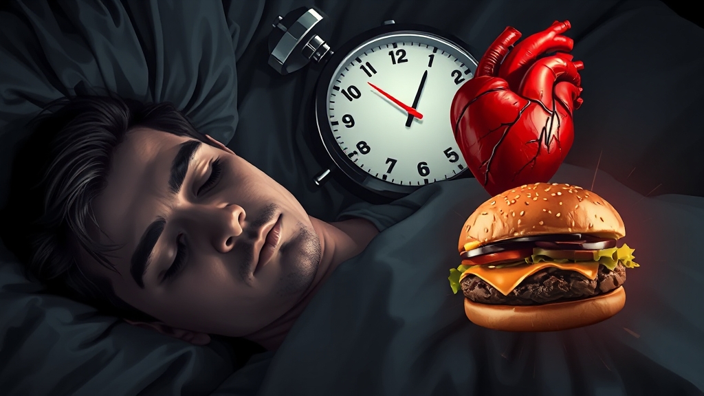 5시간 수면, 위험 신호일까? (illustration 스타일)