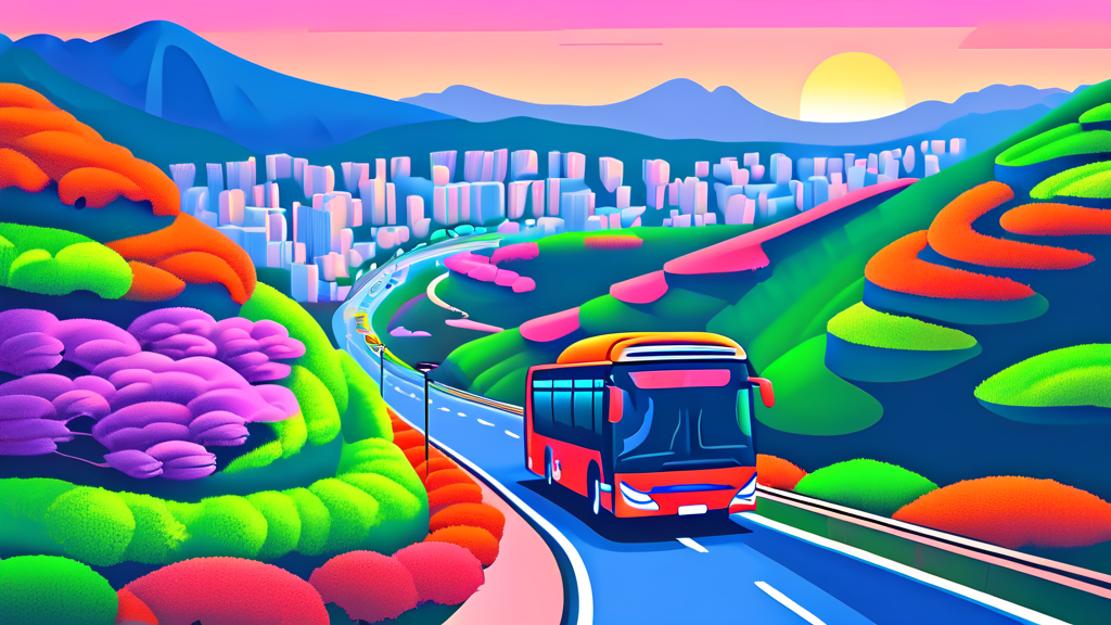 놓치면 후회! 춘천 시티투어버스의 매력적인 코스 소개 (illustration 스타일)