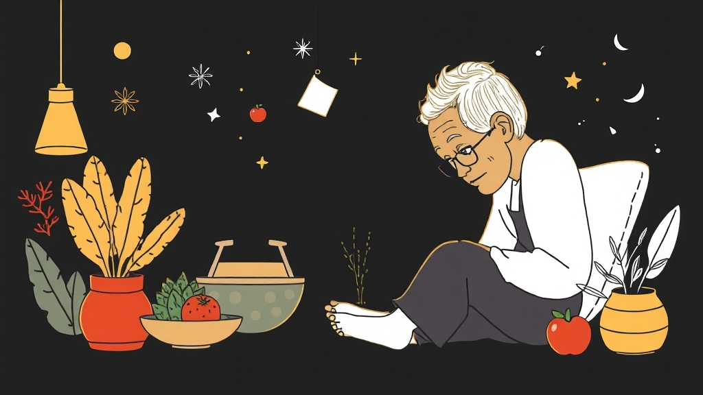 저속노화 실천 시 주의사항 (illustration 스타일)