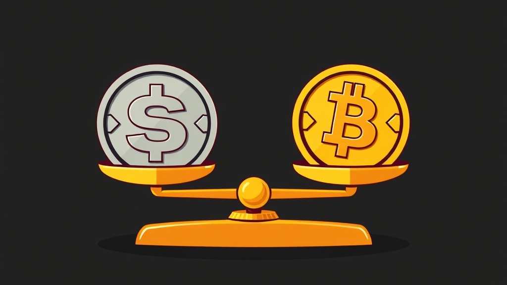 스테이블코인, 장점과 단점 (cartoon 스타일)