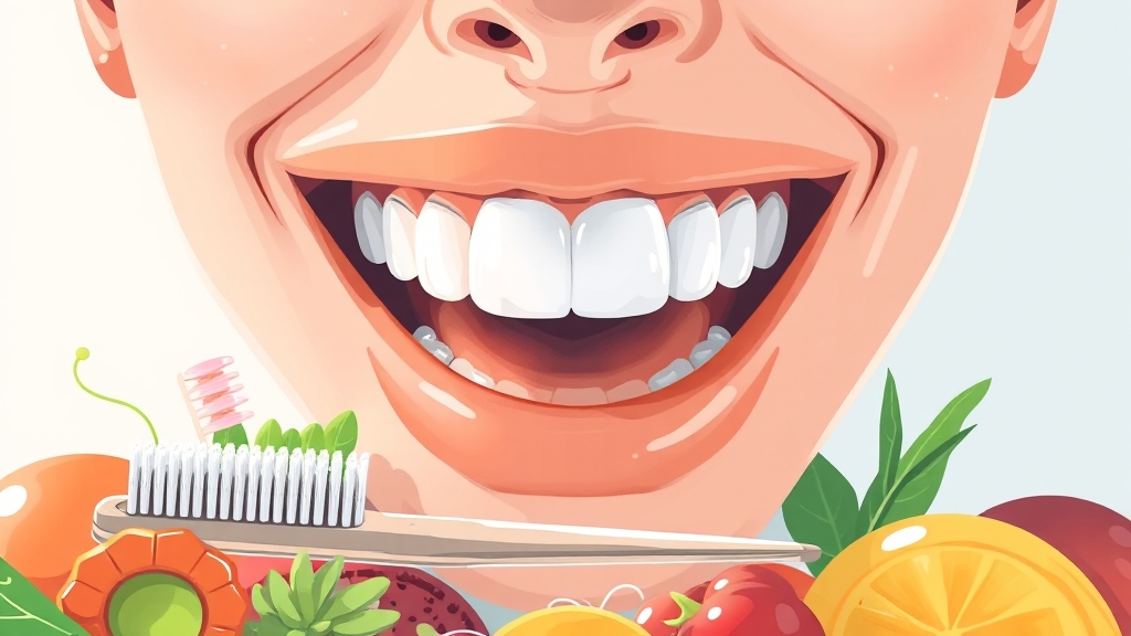 임플란트 오래 쓰는 꿀팁 (illustration 스타일)