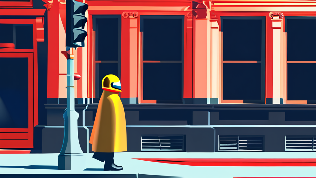 안전한 우회전을 위한 필수 습관 (illustration 스타일)