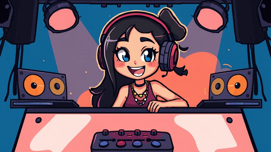 미미, 예능 넘어 음악 활동도 활발 (cartoon 스타일)