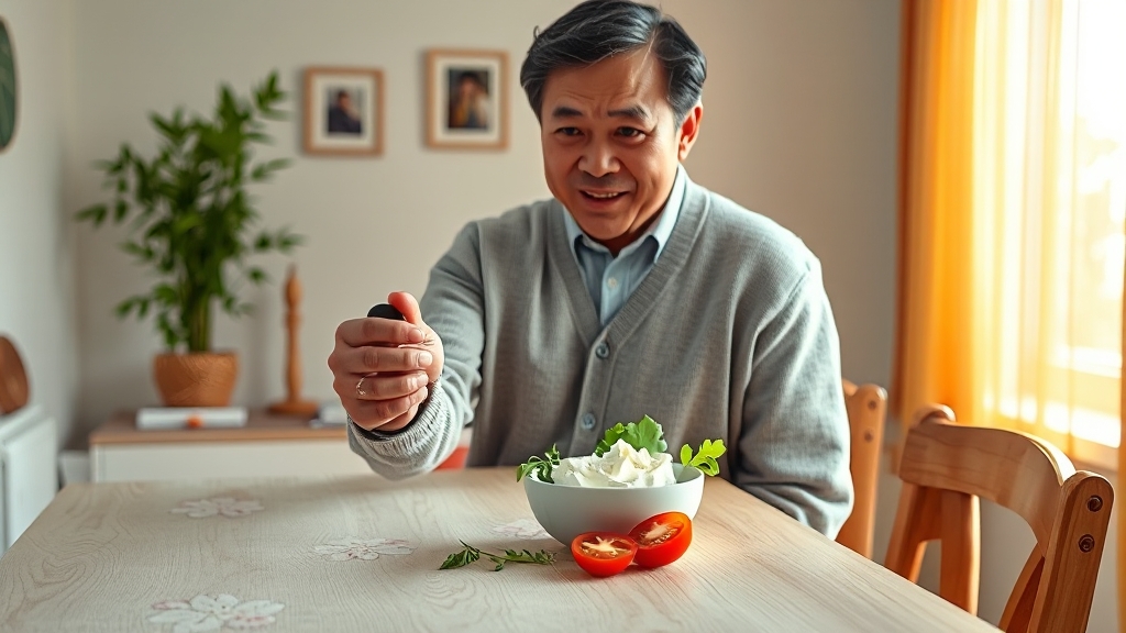 크림 치즈 섭취 시 주의사항 (realistic 스타일)