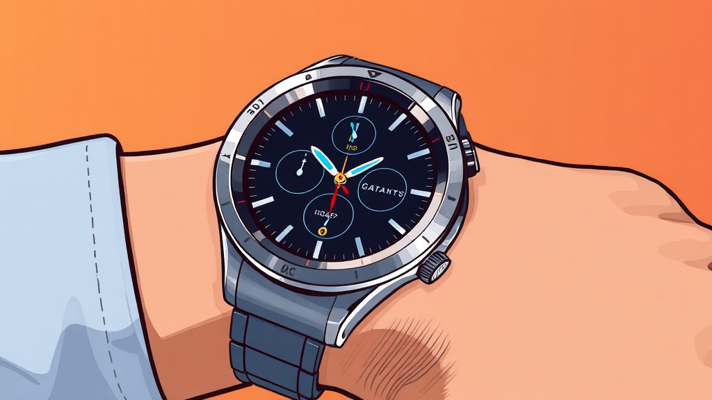 워치8 클래식: 주요 특징 (cartoon 스타일)