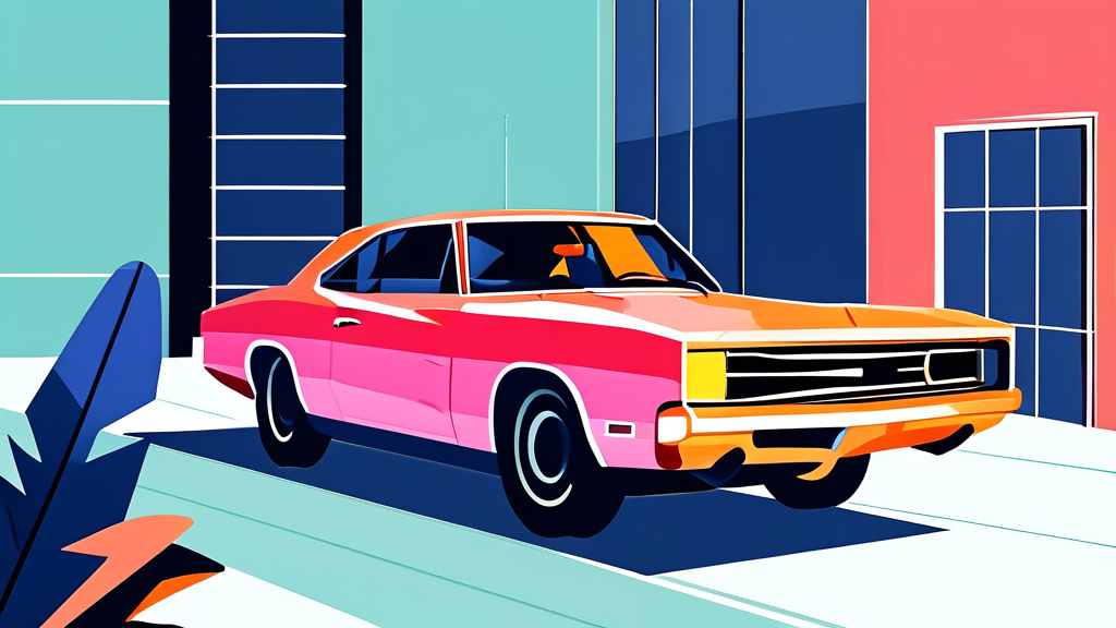 중고차 사기 피해 예방을 위한 GPS 장치 설치 가이드 (illustration 스타일)