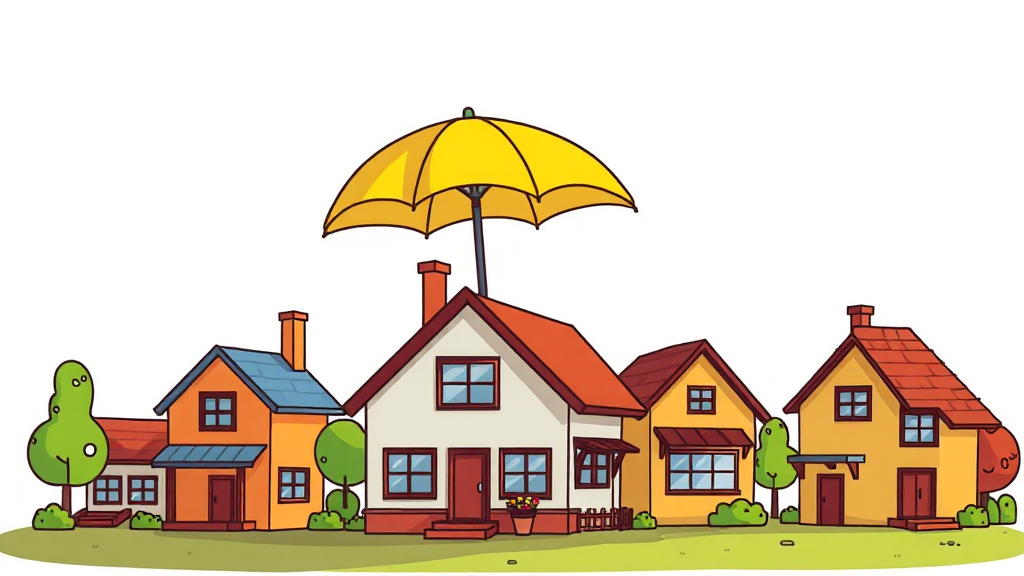 가입 조건과 대상 주택 (cartoon 스타일)