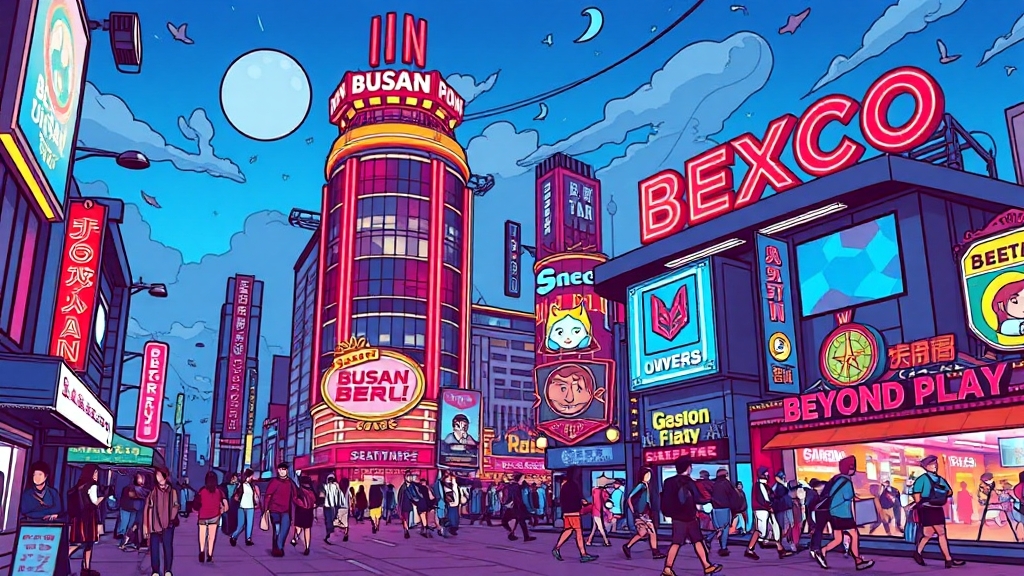 지스타 2025 개막! (cartoon 스타일)