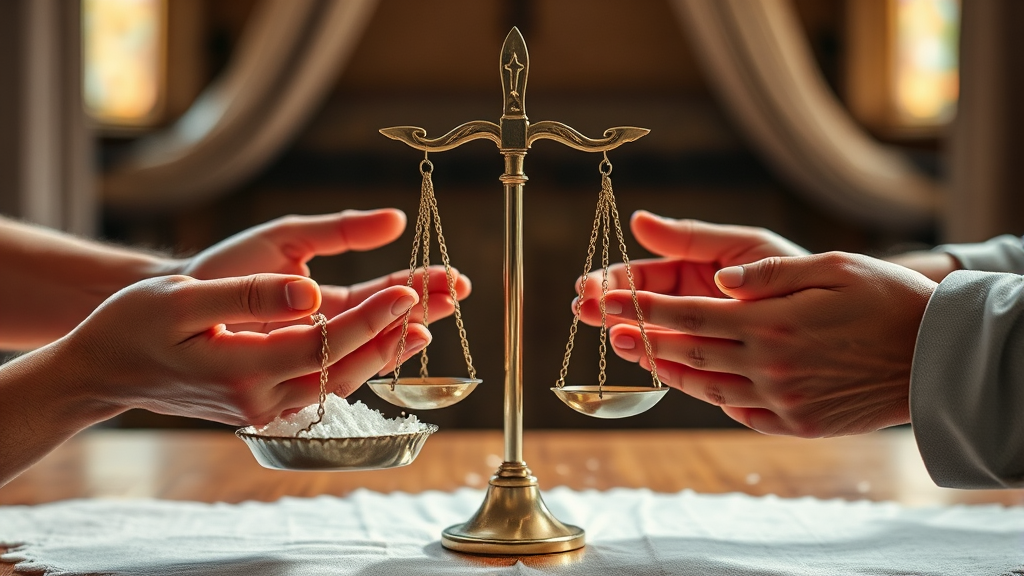 교회의 사회적 책임과 균형 잡힌 정치관 (realistic 스타일)