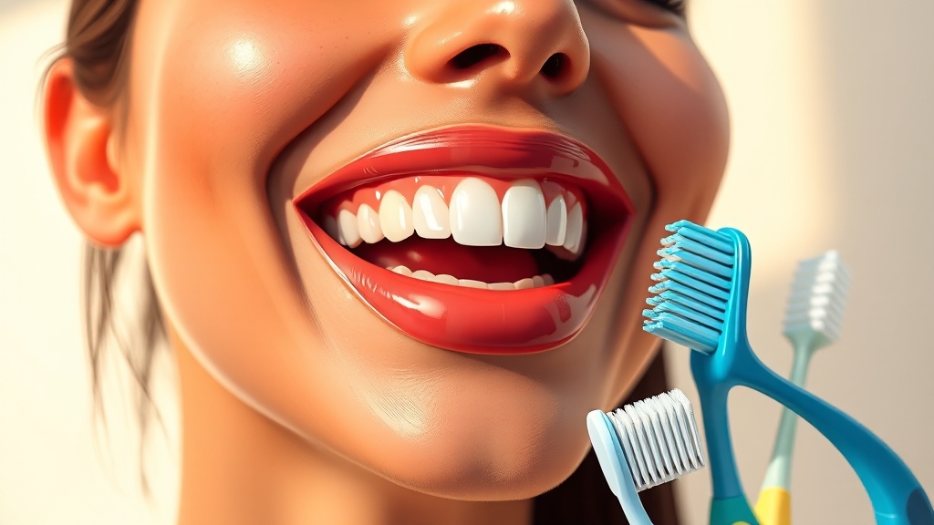 올바른 칫솔질, 이렇게! (illustration 스타일)