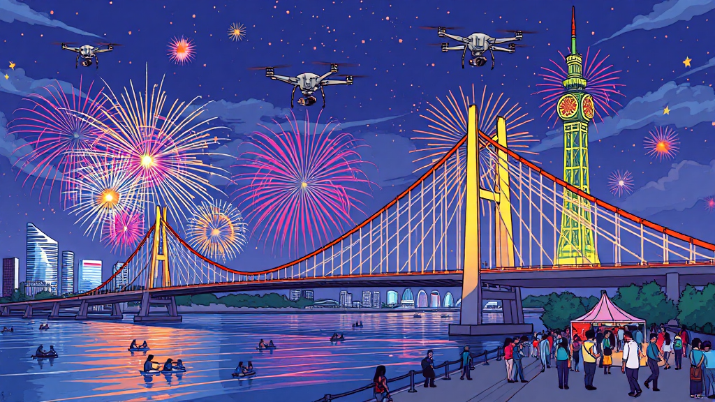 불꽃축제 핵심 정보 (cartoon 스타일)