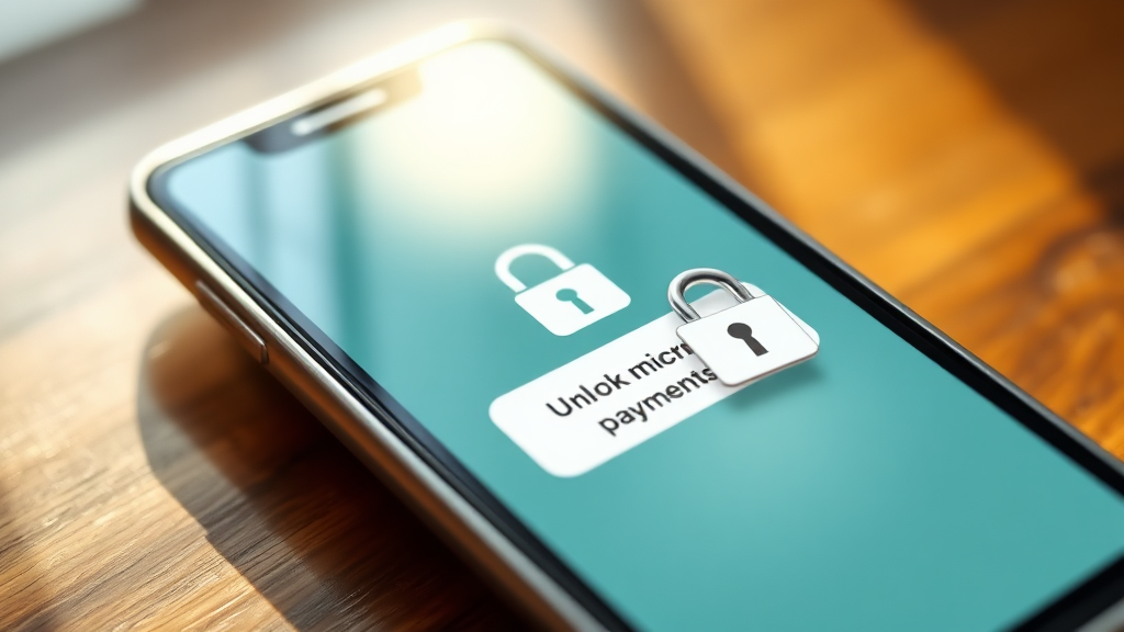 소액결제 차단 해제, 언제 어떻게 할까? (realistic 스타일)