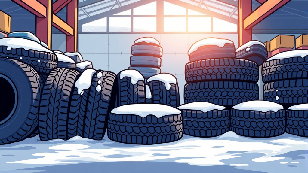 윈터 타이어, 어떻게 보관해야 할까? (cartoon 스타일)