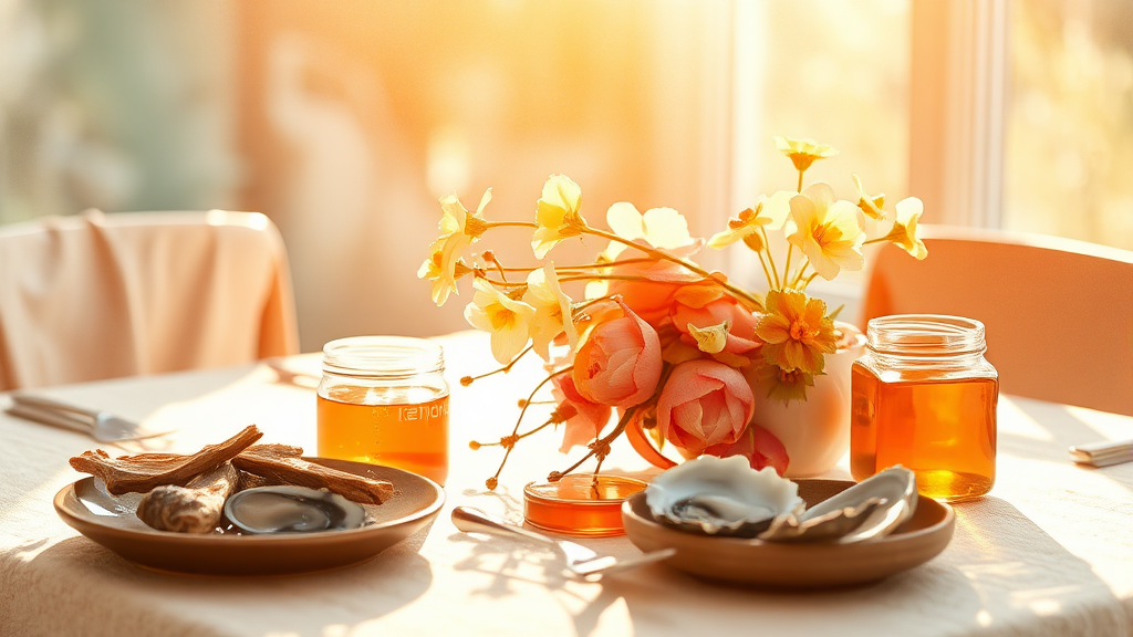 도라지 활용 면역력 강화 (watercolor 스타일)