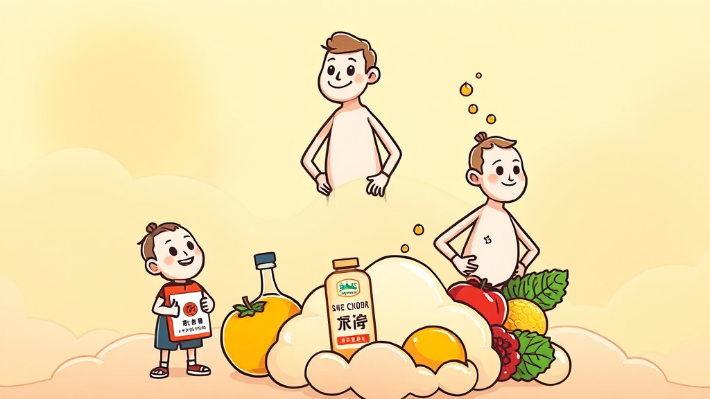 애사비, 건강에 어떤 효능이? (cartoon 스타일)