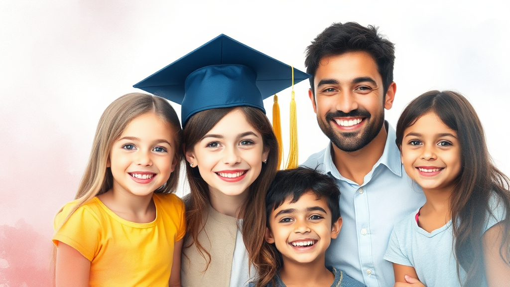 교육비 지원 및 장학금 (watercolor 스타일)