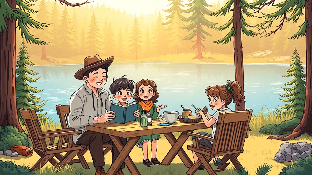 우드 테이블 & 체어, 왜 인기? (illustration 스타일)
