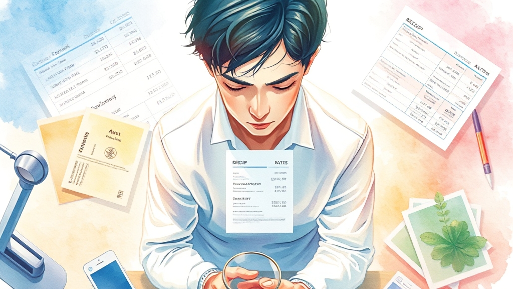 종합소득세 신고, 어떤 서류가 필요할까요? (watercolor 스타일)