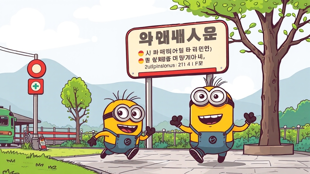 교통편 안내 및 추가 정보 (cartoon 스타일)