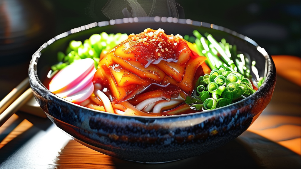 새로운 배홍동 막국수, 맛은 어떨까? (realistic 스타일)
