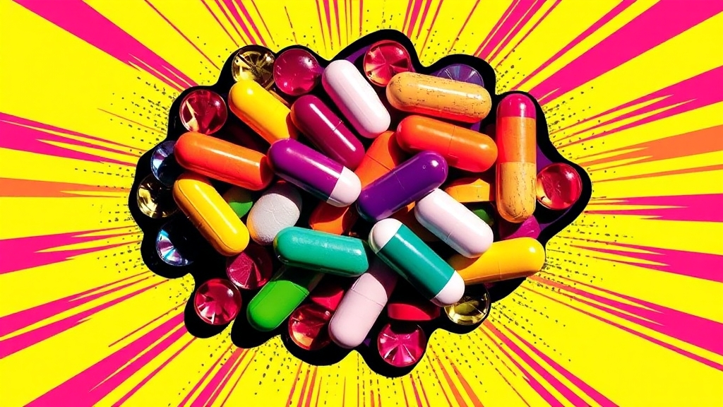 눈 영양제 선택 시 고려사항 (popart 스타일)