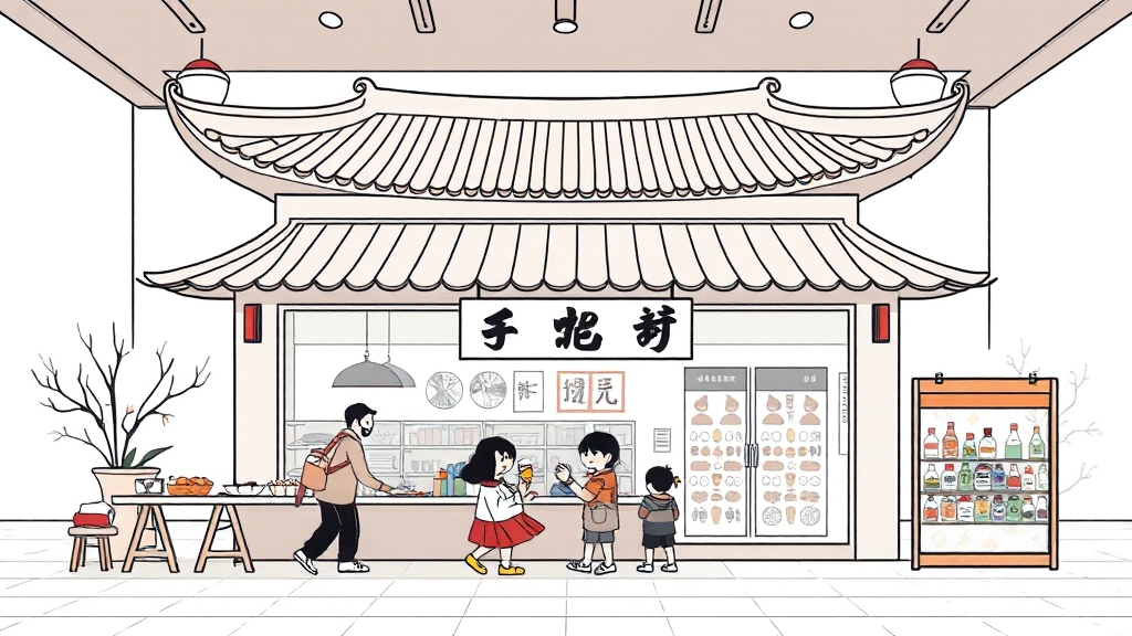 박물관 편의시설 완벽 활용 (illustration 스타일)