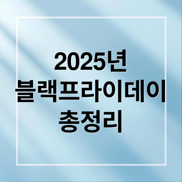 2025년
블랙프라이데이
총정리 (2025 블랙프라이데이 세일 일정 할인율)