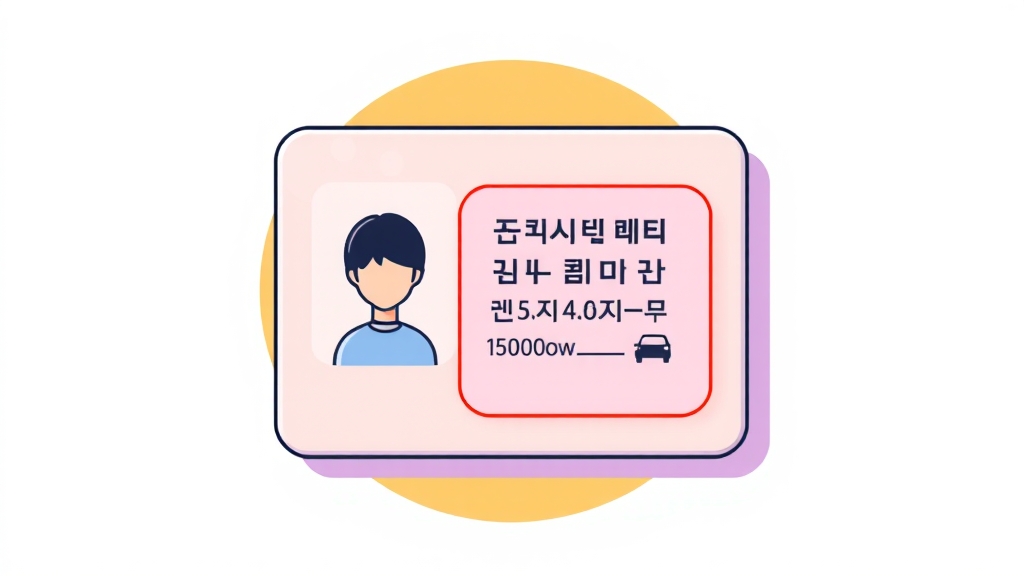 갱신 절차 및 필요 서류 (cartoon 스타일)