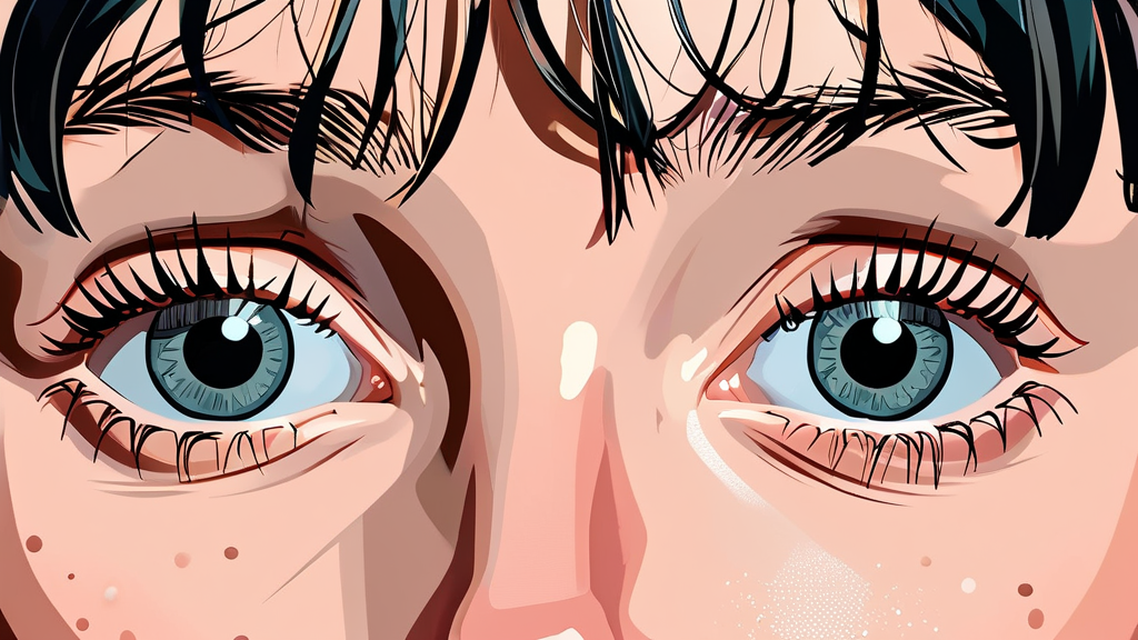 안구건조증, 증상과 자가 진단법 (illustration 스타일)