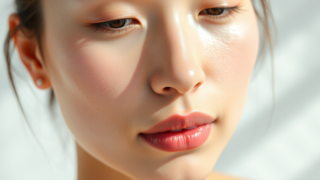 피부 건강과 삼백초 추출물 (realistic 스타일)