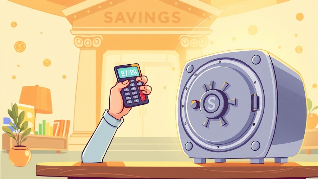 고금리 예금 가입 전 체크리스트 (cartoon 스타일)