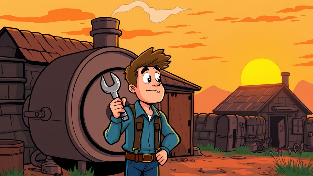 보일러 수리 vs 교체, 고민 해결! (cartoon 스타일)