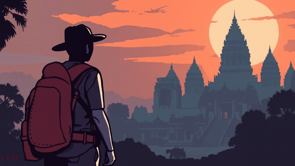 캄보디아 여행 경보 현황 및 안전 수칙 (cartoon 스타일)