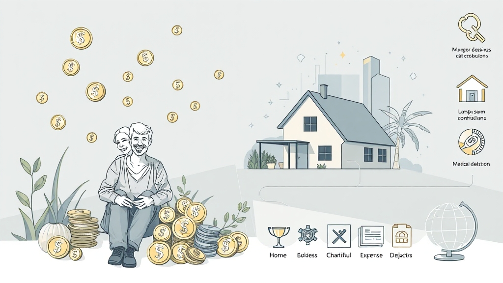 상속 공제 종류와 조건 (illustration 스타일)