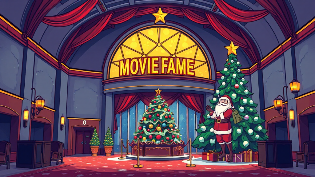 산타마을 운영 정보 (cartoon 스타일)