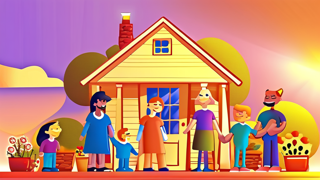 복지 서비스, 무엇을 위한 것일까요? (cartoon 스타일)