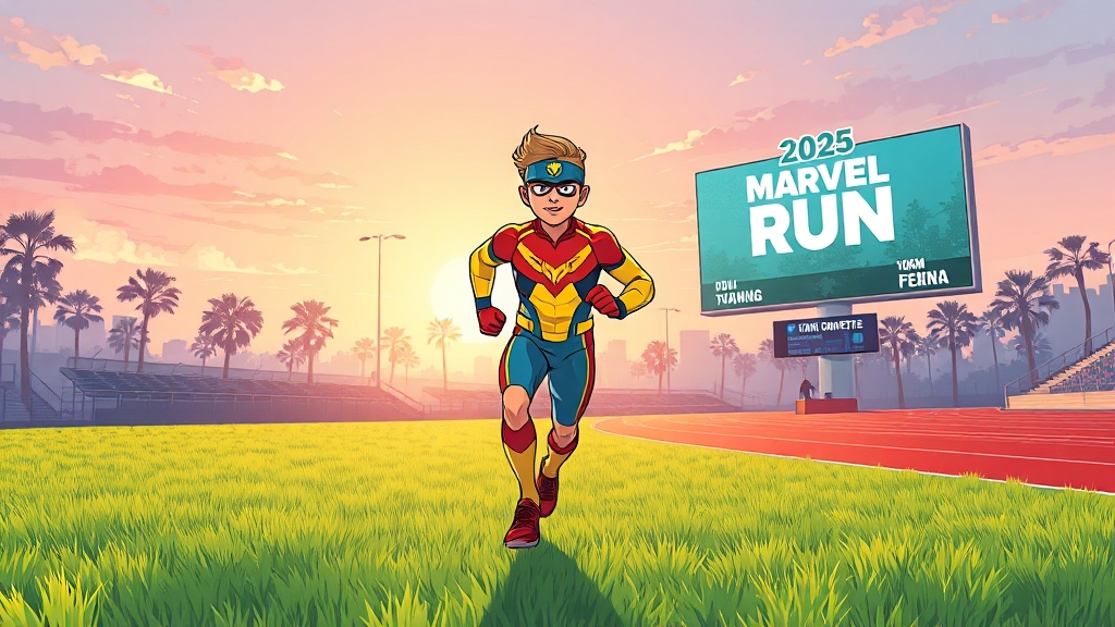 대회 준비: 성공적인 완주를 위해 (cartoon 스타일)