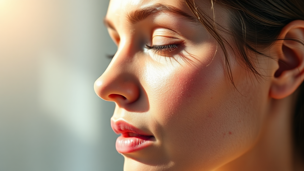 피부 고민 해결, 꾸준함이 답이다 (realistic 스타일)