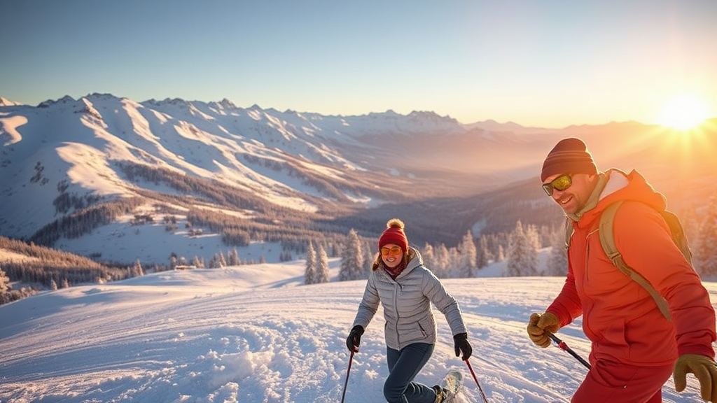 스키장 선택, 어디가 좋을까? (realistic 스타일)