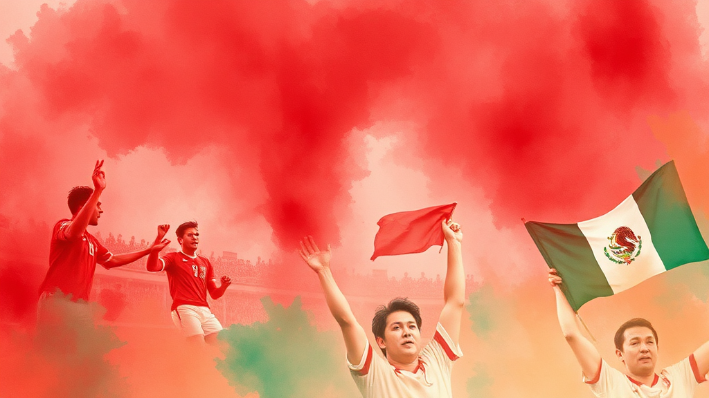 A조 난이도 및 16강 전망 (watercolor 스타일)