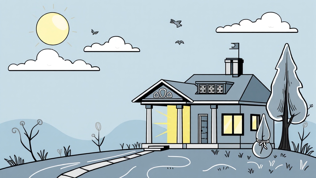 중도금 대출 어려움 극복 방안 (illustration 스타일)