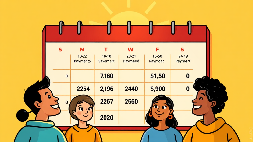 근로장려금 지급일과 수령 절차 (cartoon 스타일)