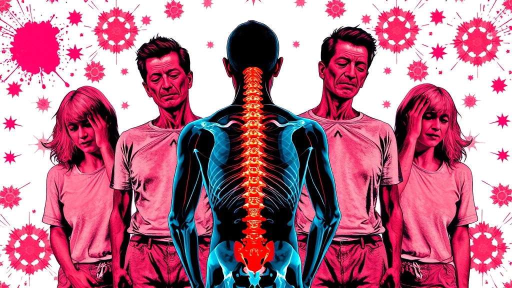 척추전방전위증, 어떤 증상이? (popart 스타일)