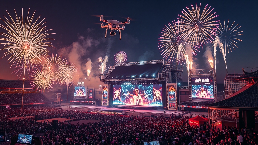 지드래곤 무대와 의미 (realistic 스타일)