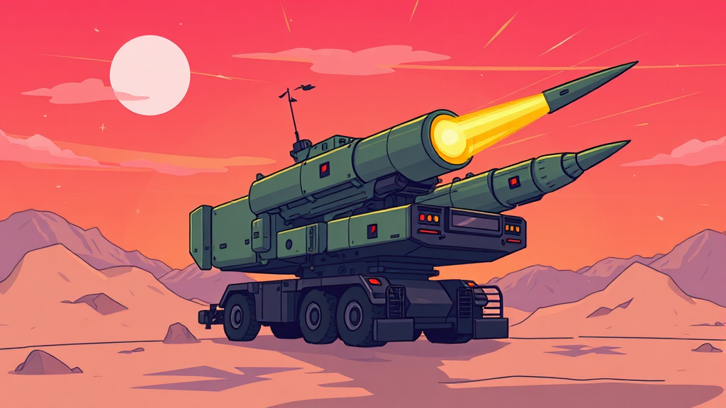 천궁2 수출 시장 전망과 투자 기회 (cartoon 스타일)