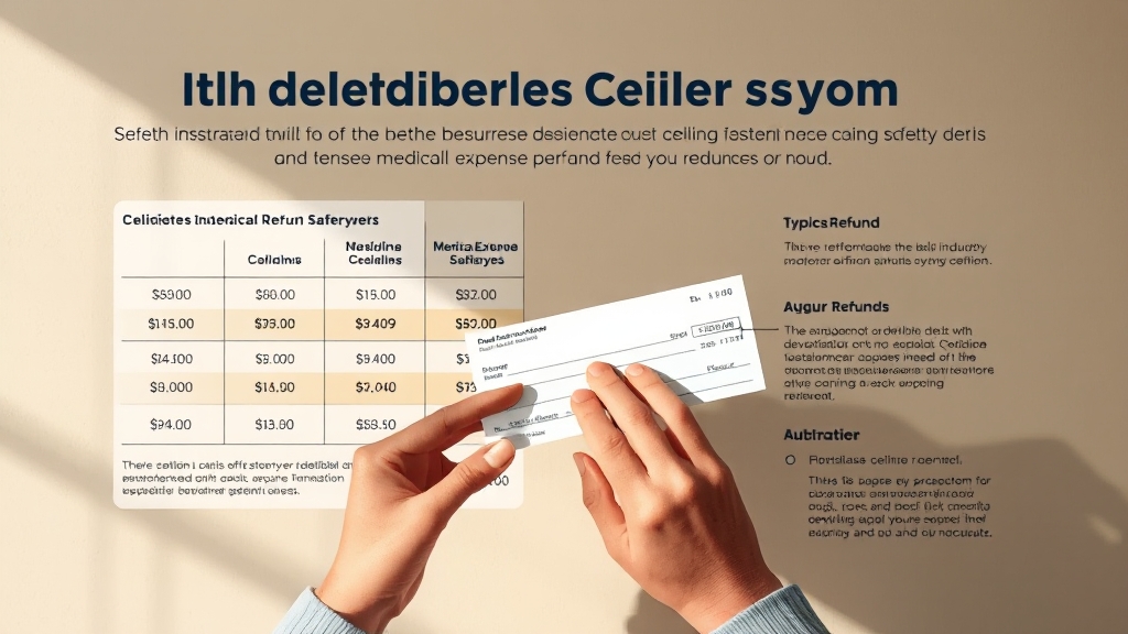 본인부담상한액 제도 및 환급 (realistic 스타일)